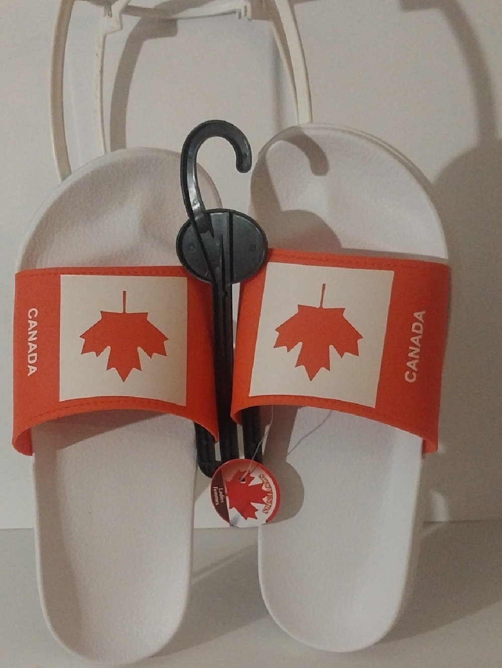 Canada Maple Leaf Red Slide Sandals